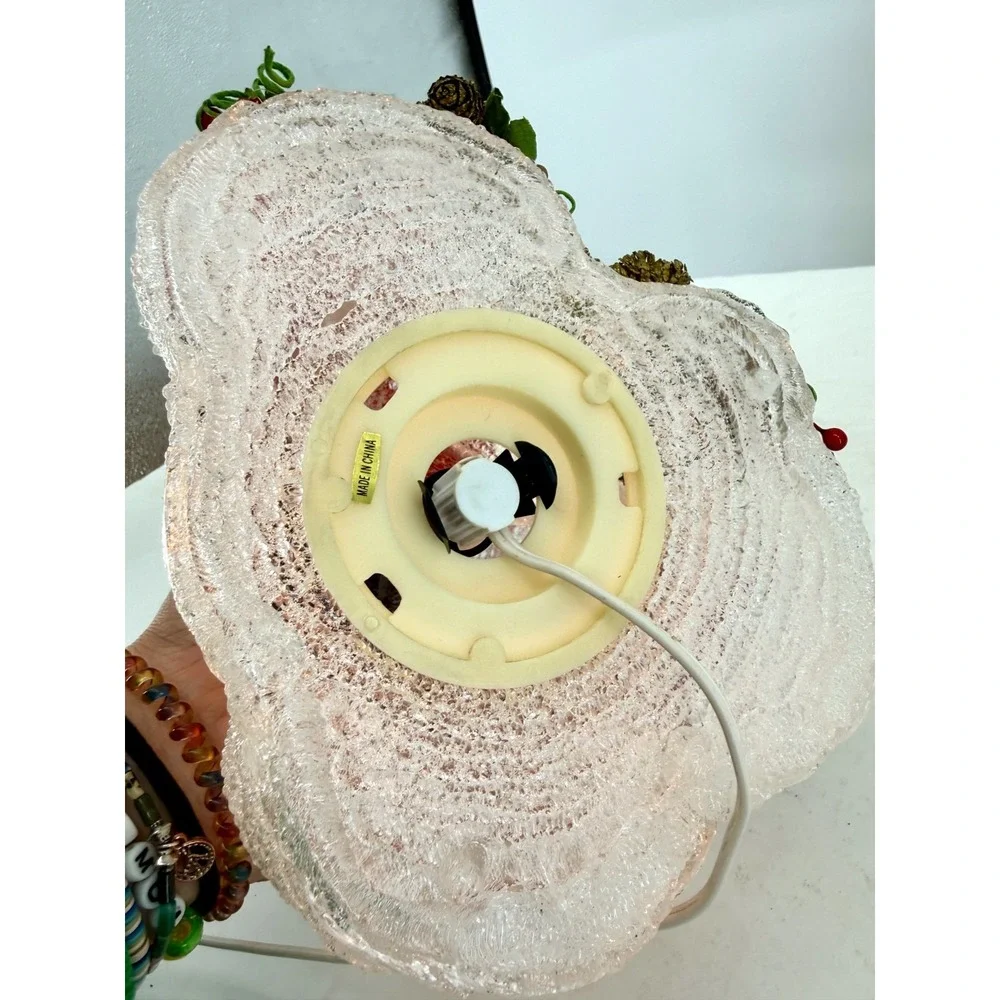 Vintage 1998 Galaxy Snowman Family Light Up Tabletop Christmas Decoration‎